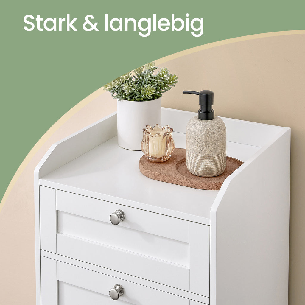 Bathroom cabinet - with laundry basket - 40 x 40 x 80.2 cm