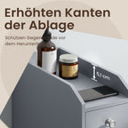 Bathroom cabinet - narrow cupboard for toilet paper, compact design