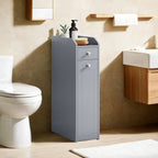Bathroom cabinet - narrow cupboard for toilet paper, compact design