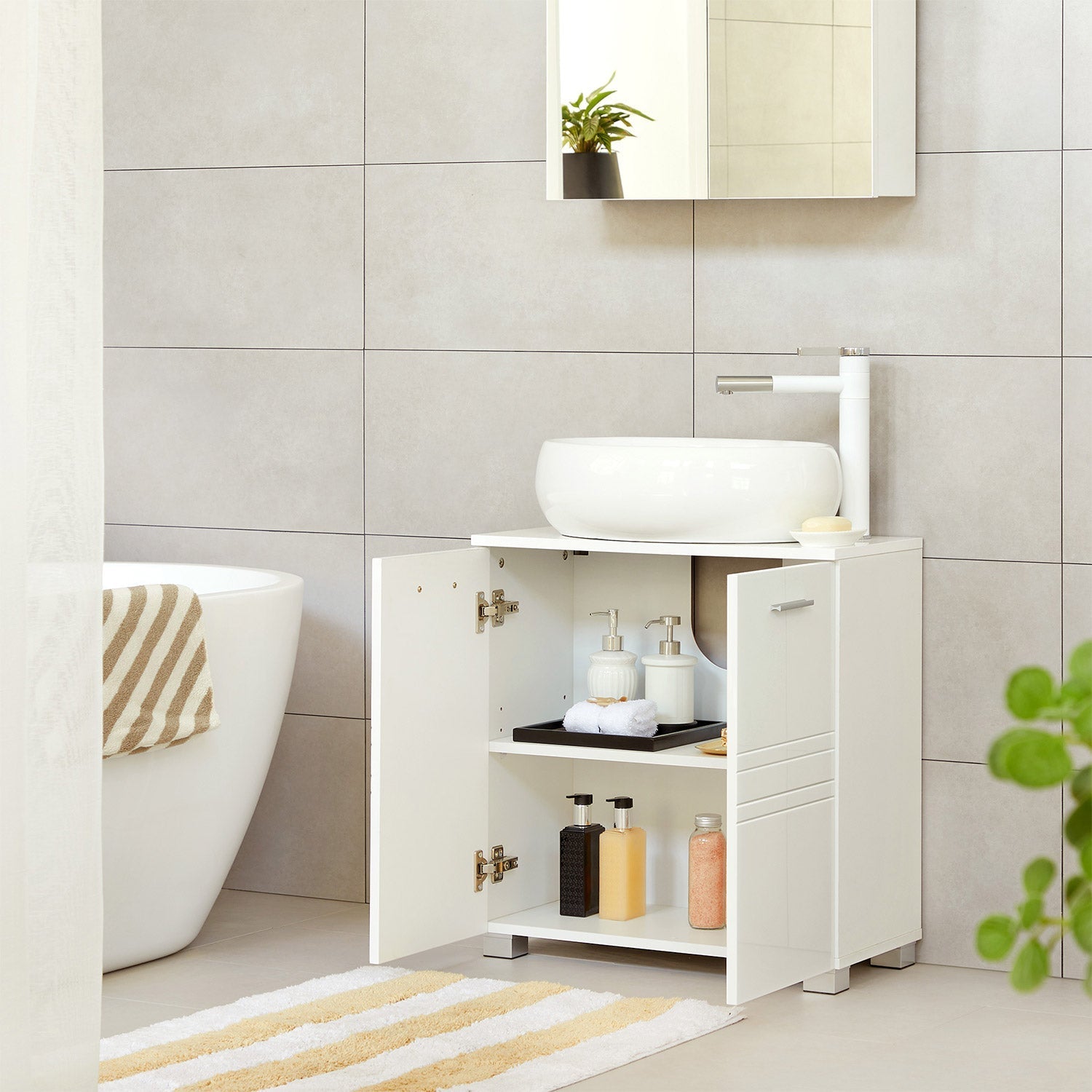 Washbasin undercase - Bathroom Base Cabinet - White