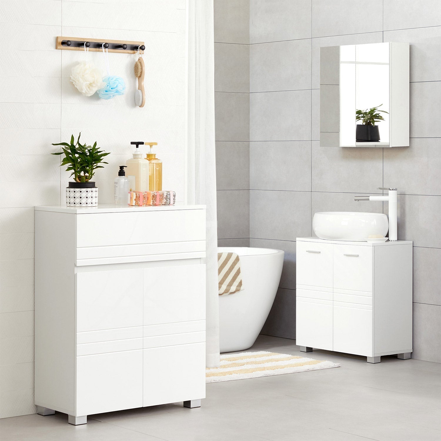 Washbasin undercase - Bathroom Base Cabinet - White