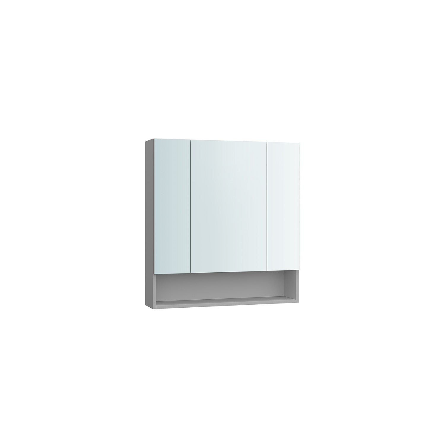 Bathroom cabinet - with 3 doors - 16.5 × 70 × 75 cm - Wolkwit