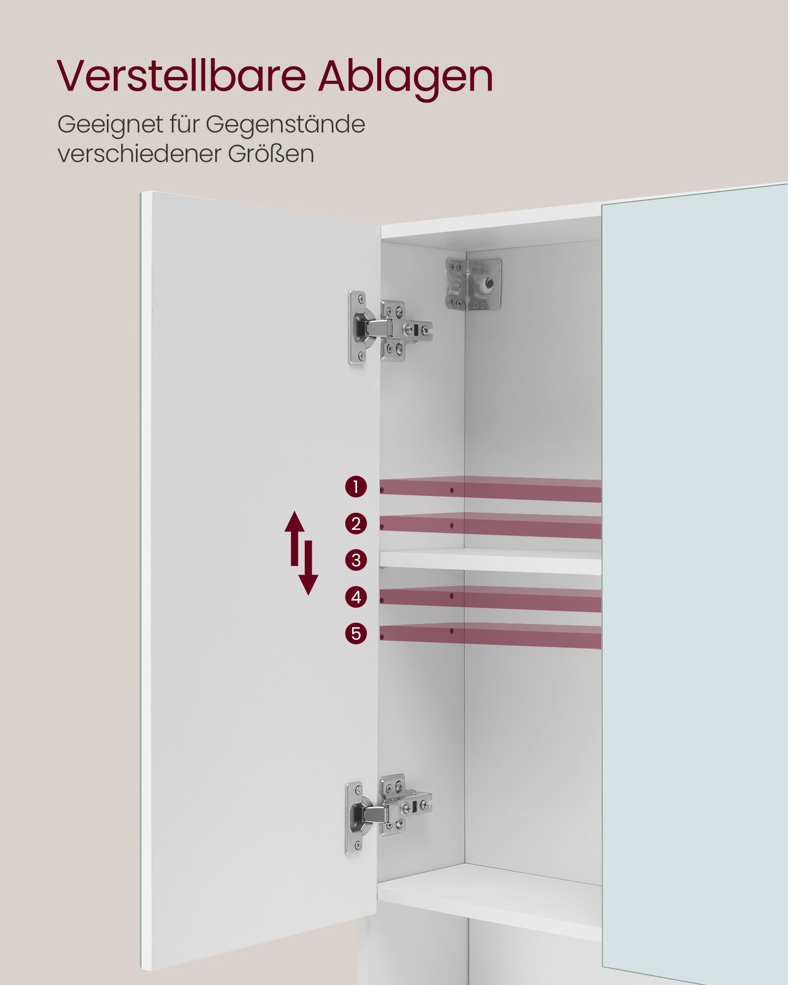 Bathroom Furniture - With 3 doors - 16.5 × 90 × 75 cm - Wolkwit