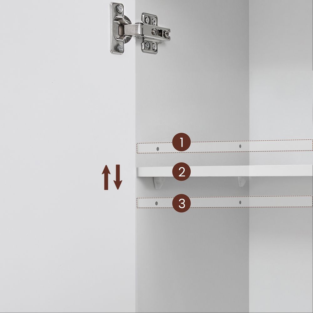 Bathroom furniture - Bathroom Cabinet - With open doors - White