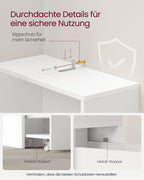 Bathroom cabinet - high and narrow - classic white