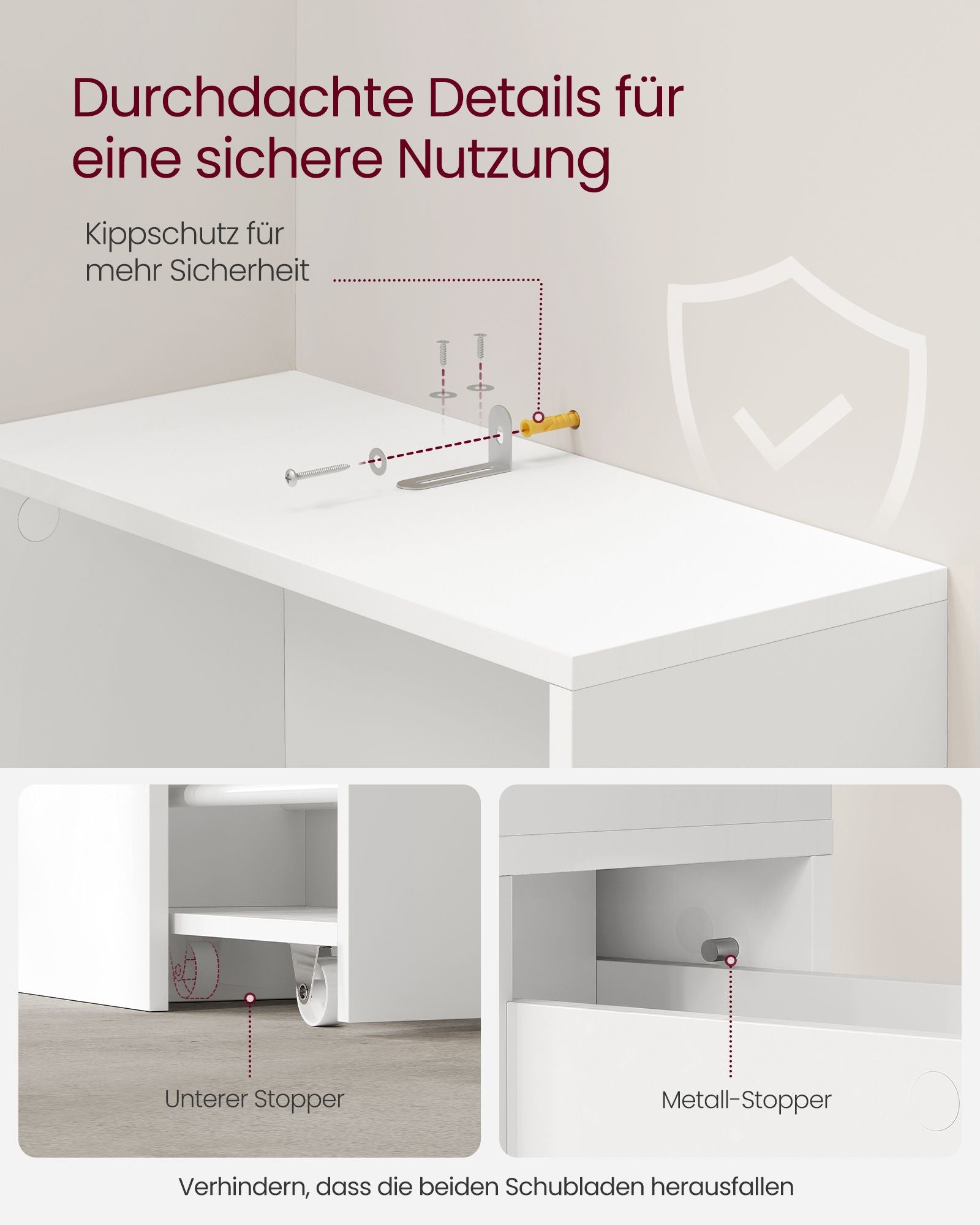 Bathroom cabinet - high and narrow - classic white