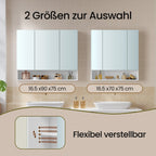 Bathroom cabinet with 3 doors, bathroom cabinet, mirror cabinet