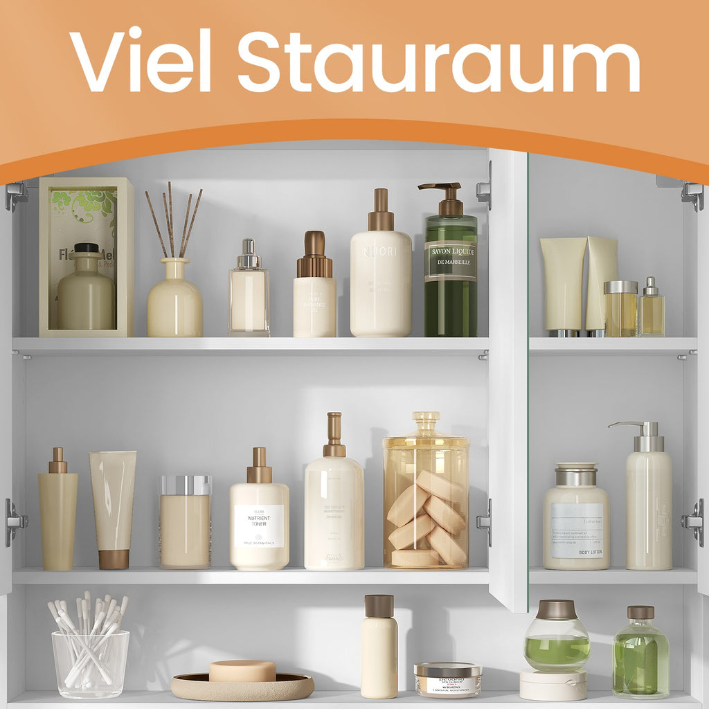 Bathroom cabinet with 3 doors, bathroom cabinet, mirror cabinet
