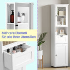 Bathroom cabinet, bathroom cabinet, high cupboard