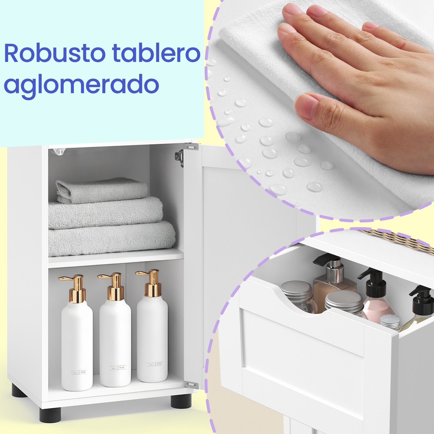 Bathroom cabinet, bathroom cabinet, high cupboard