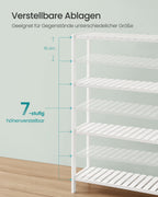 Bamboo bathroom board 26 x 60 x 100 cm white