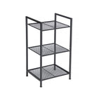 Side table - Bathroom rack - Bathroom shelf - Kitchen shelf - Black