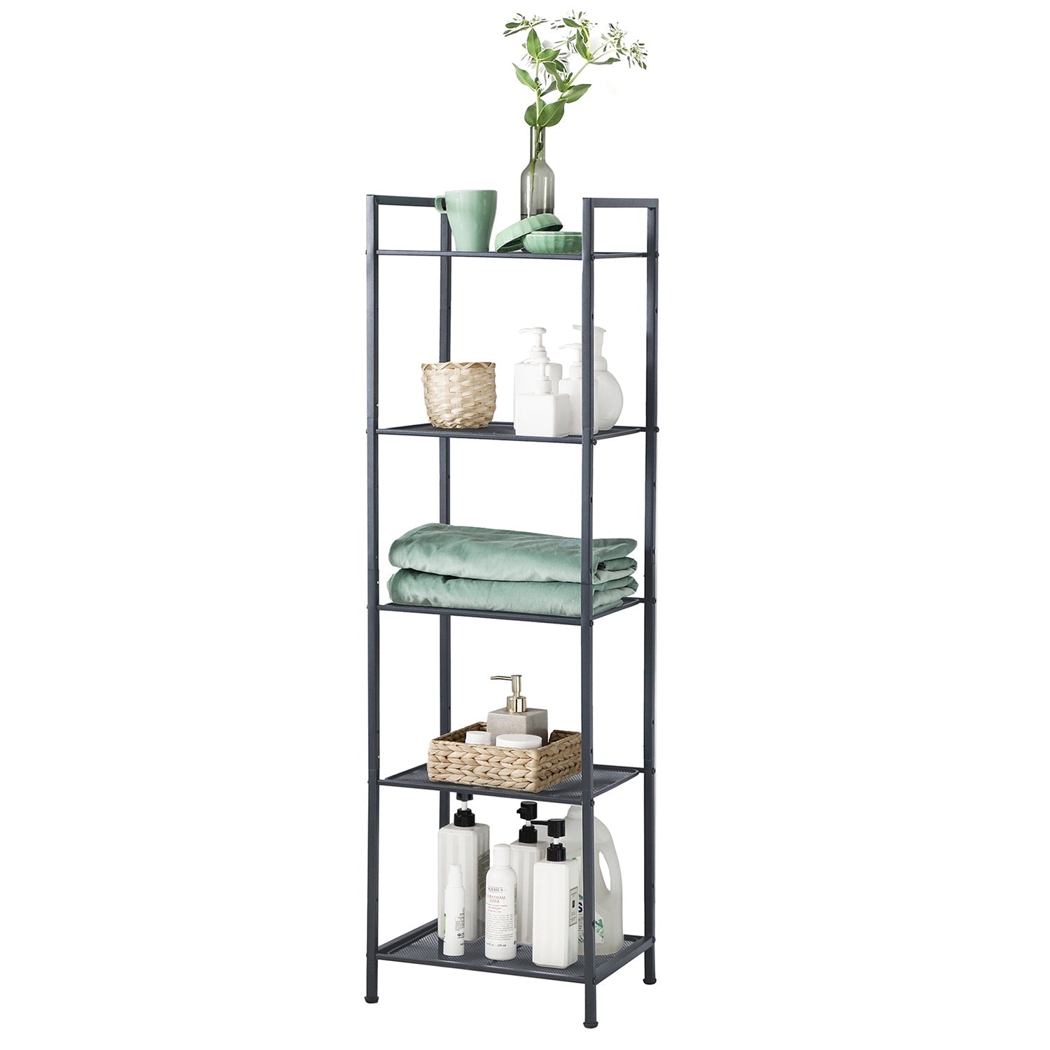 Bathroom cabinet - Standing rack - Storage cabinet - Living room furniture - Black