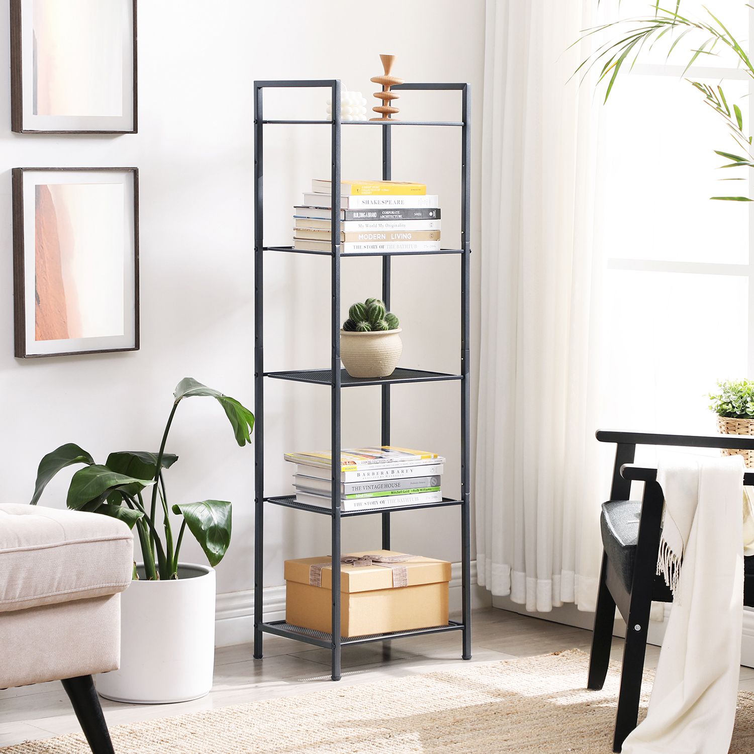 Bathroom cabinet - Standing rack - Storage cabinet - Living room furniture - Black