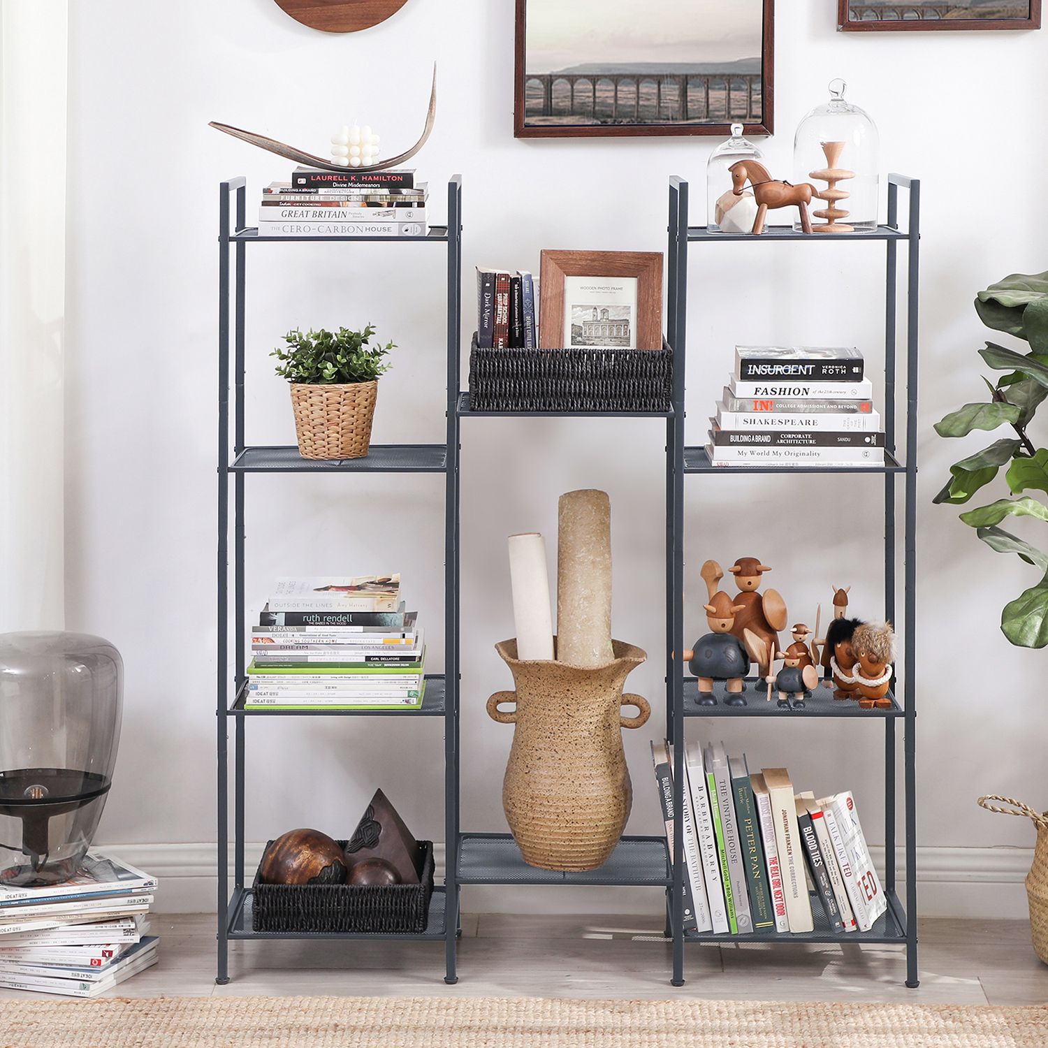 Bathroom cabinet - Standing rack - Storage cabinet - Living room furniture - Black