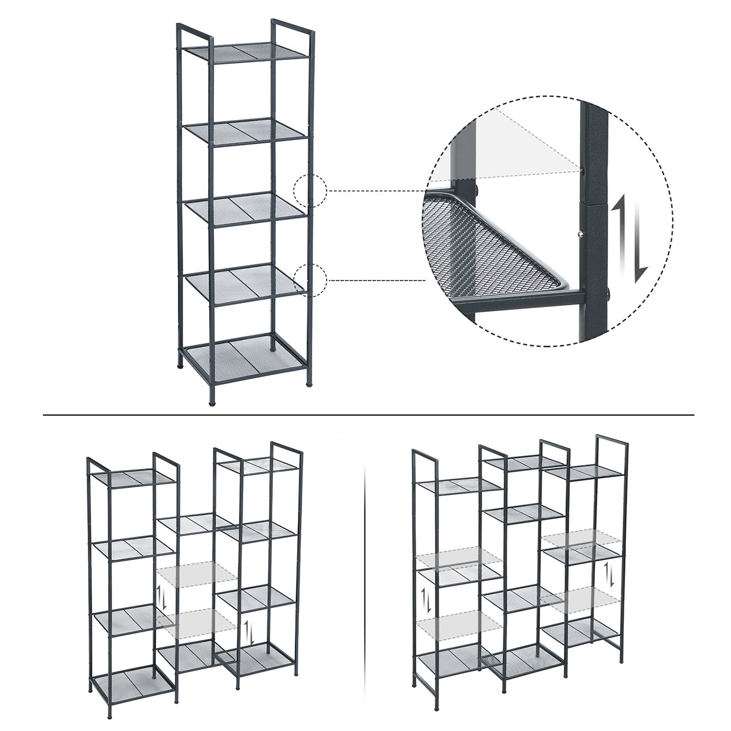 Bathroom cabinet - Standing rack - Storage cabinet - Living room furniture - Black