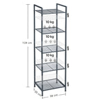 Bathroom cabinet - Standing rack - Storage cabinet - Living room furniture - Black