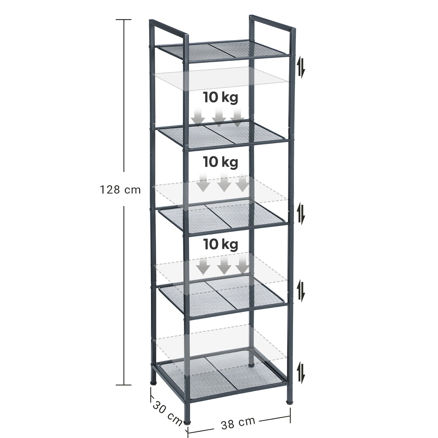 Bathroom cabinet - Standing rack - Storage cabinet - Living room furniture - Black
