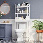 Toilet cupboard - Storage cupboard for bathroom - Upstairs the toilet - White