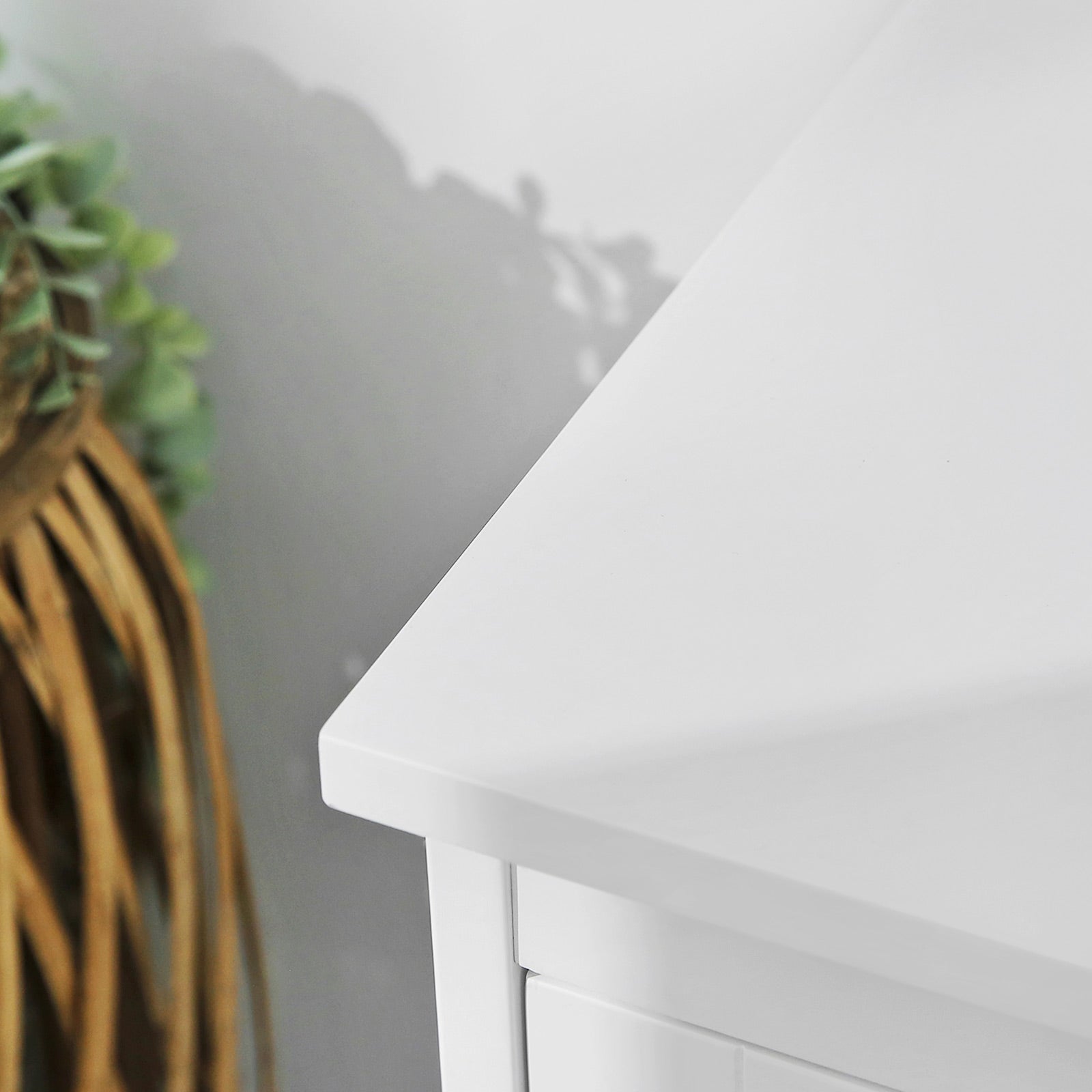Bathroom furniture - Storage cupboard - 2 doors - 2 adjustable shelves - White