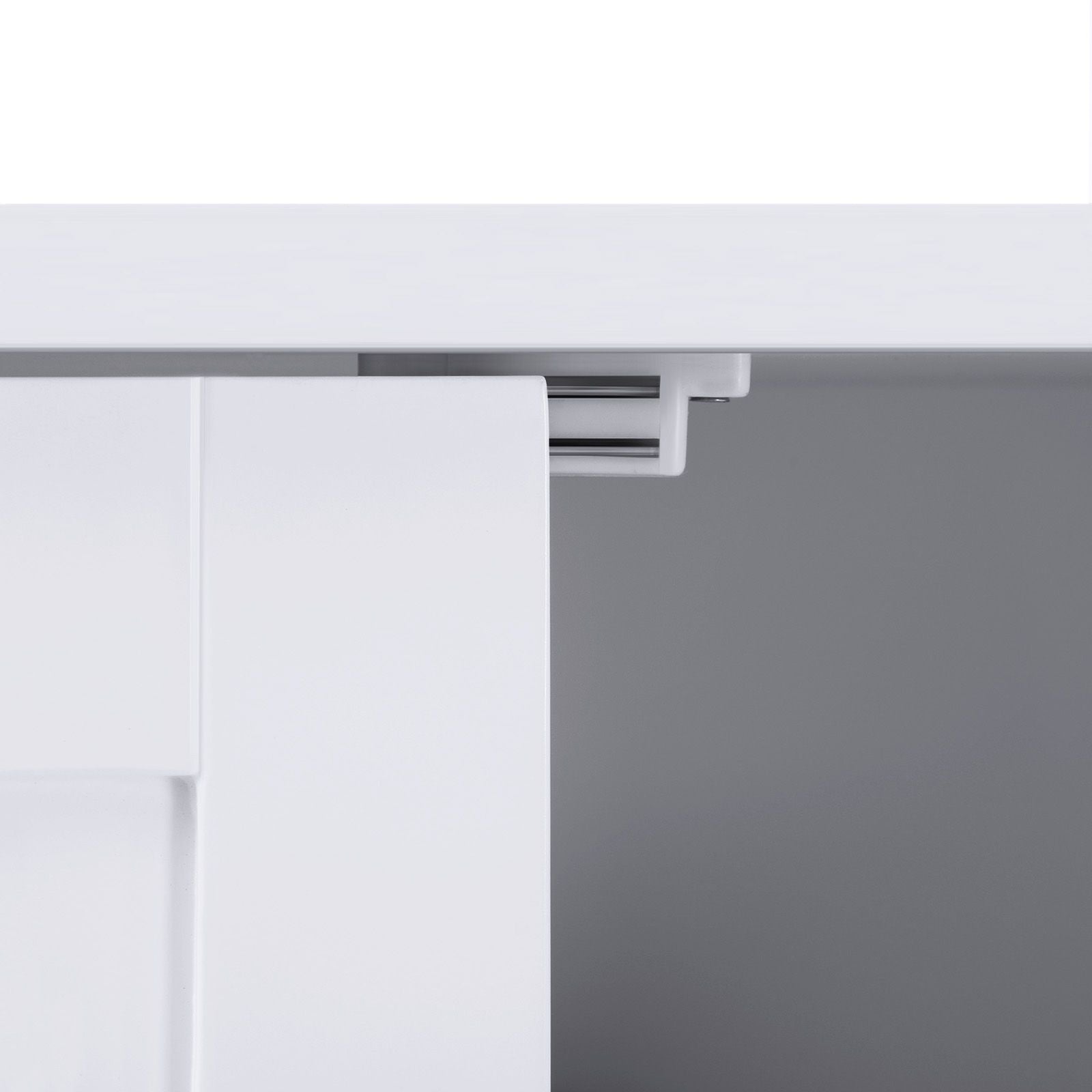 Bathroom cabinet - double door - adjustable shelves - white
