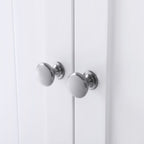 Bathroom cabinet - double door - adjustable shelves - white