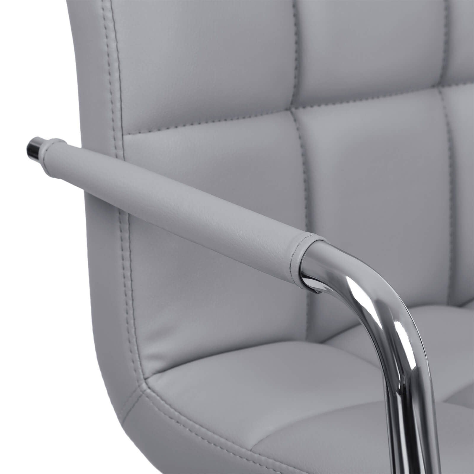 Bar stools - Set of 2 - with armrests - Gray