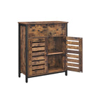 Side cupboard - sideboard cabinet - kitchen cupboard - bathroom cabinet - vintage brown/black