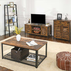 Side cupboard - sideboard cabinet - kitchen cupboard - bathroom cabinet - vintage brown/black
