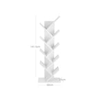 Bookcase - Standing cupboard - 8 levels - White