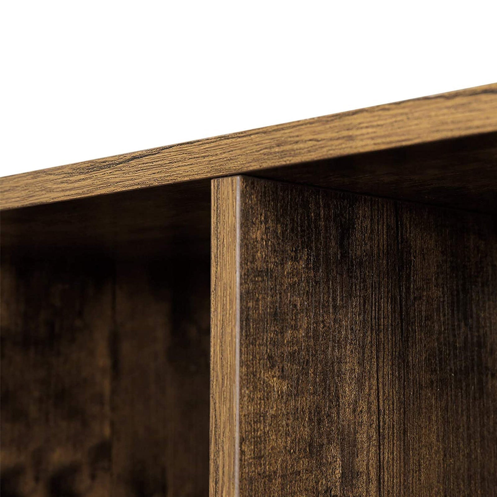 Bookcase - Storage cupboard with 10 shelves - Dark brown - Vintage design