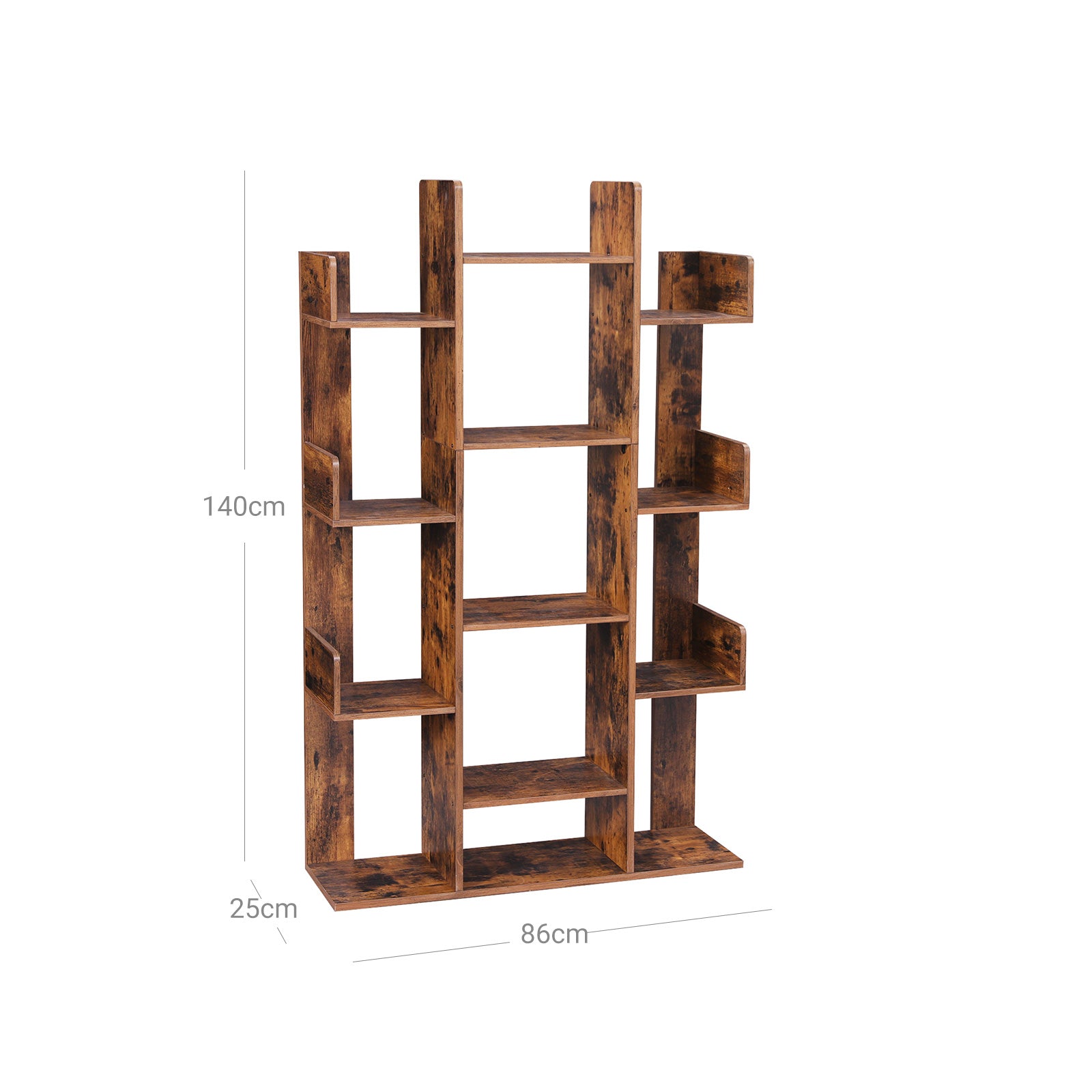 Bookcase - Tree -shaped bookshelf - Vintage Brown