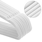 Velvet clothes hangers - Anti -slip pendants - Set of 50 - White