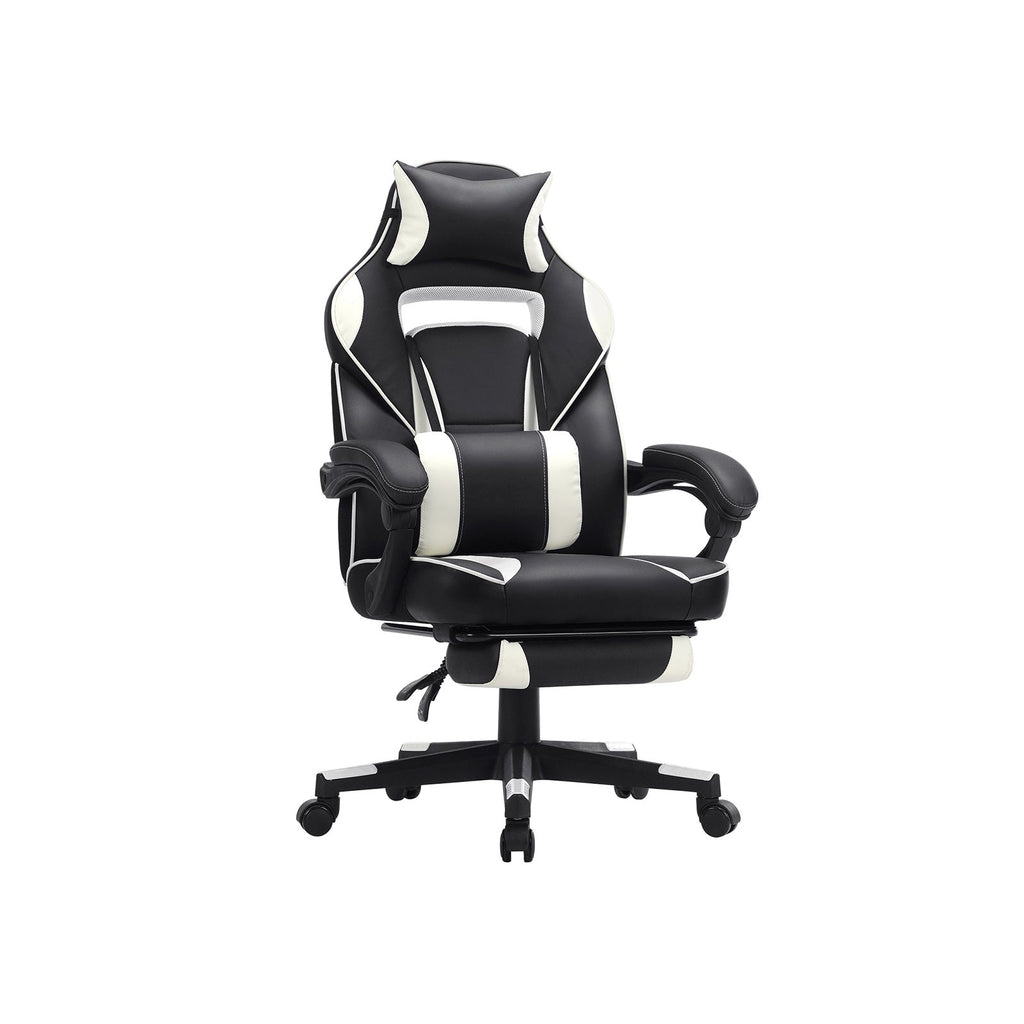 Game chair - Gaming office chair with footrest - black/red