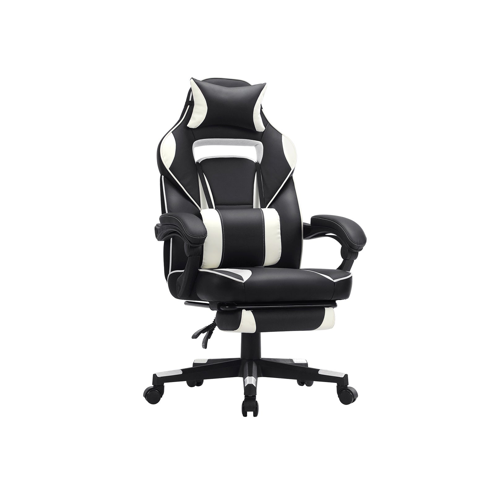 Game chair - Gaming office chair with footrest - black/red