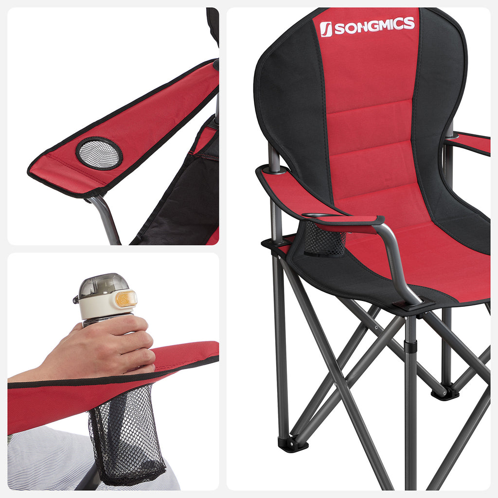 Camping chair - with foam -laid seat