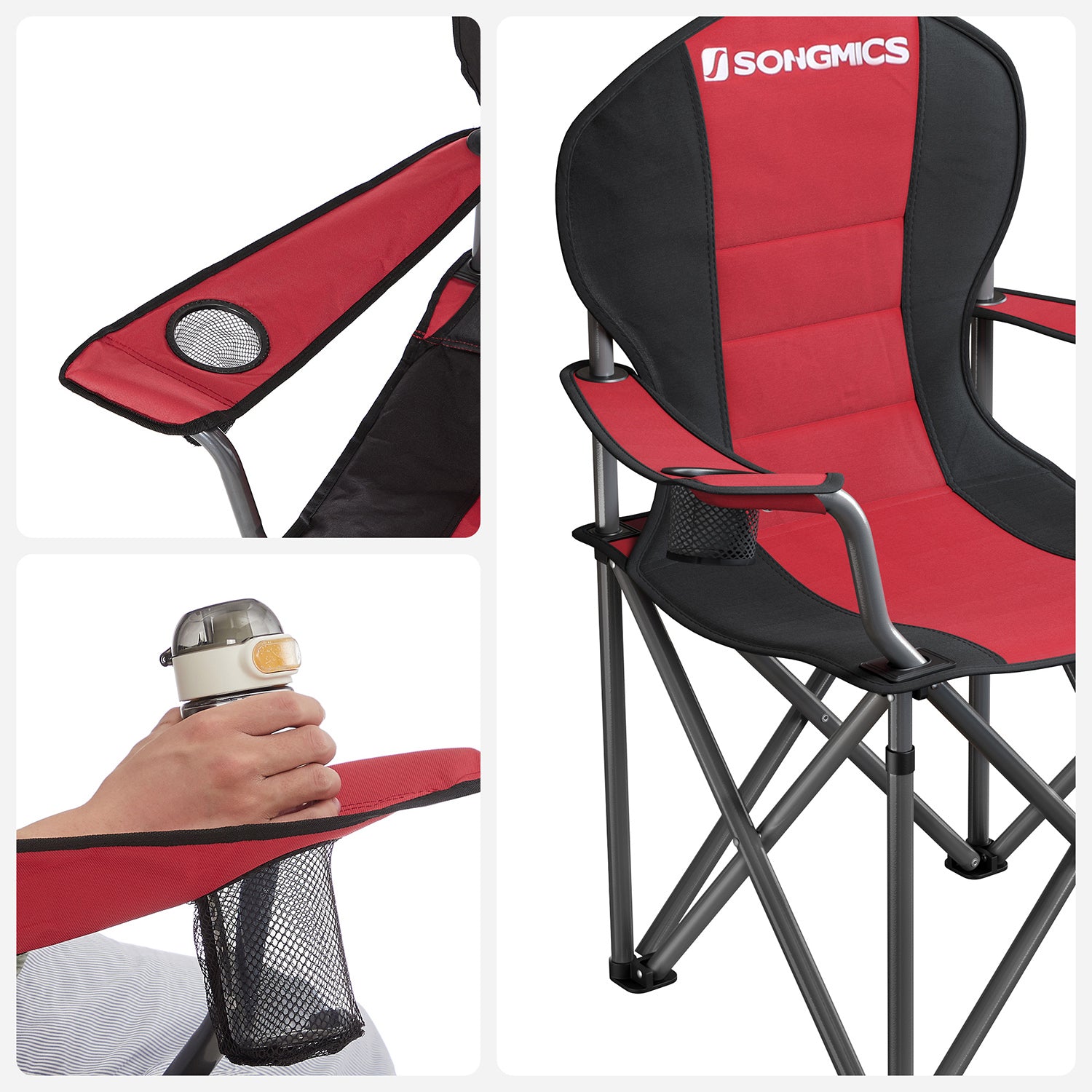Camping chair - with foam -laid seat