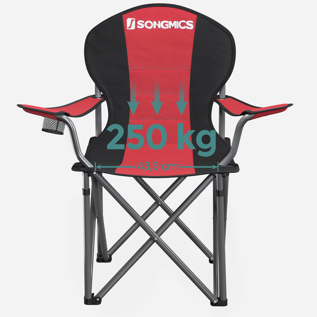Camping chair - with foam -laid seat
