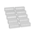 Schans baskets - Set of 10 - For stones - 5 x 10 cm mesh width