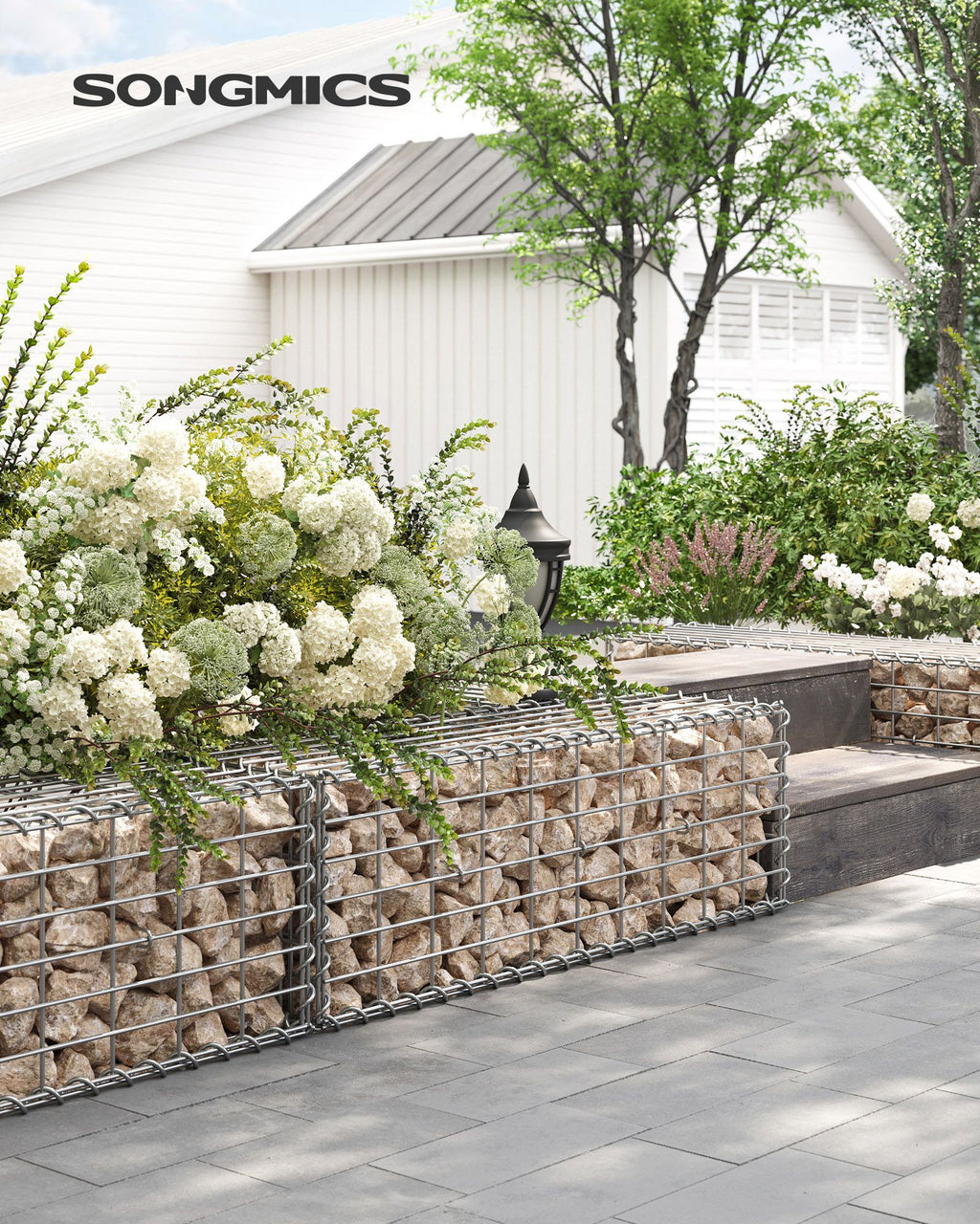 Schans baskets - Set of 10 - For stones - 5 x 10 cm mesh width