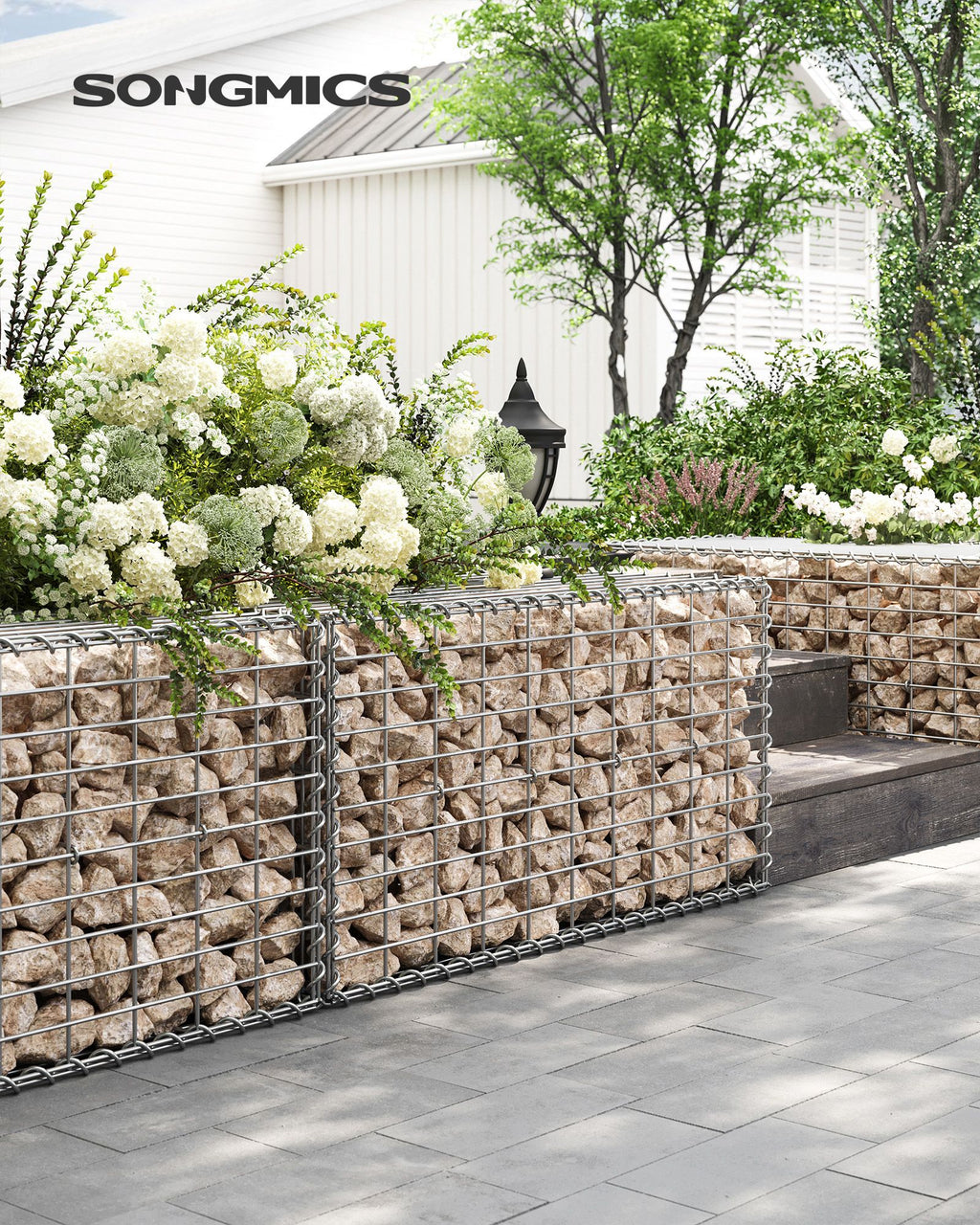 Wire baskets - For stones - 5 x 10 cm mesh width - set of 10