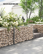 Wire baskets - For stones - 5 x 10 cm mesh width - set of 10