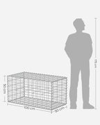 Wire baskets - For stones - 5 x 10 cm mesh width - set of 10