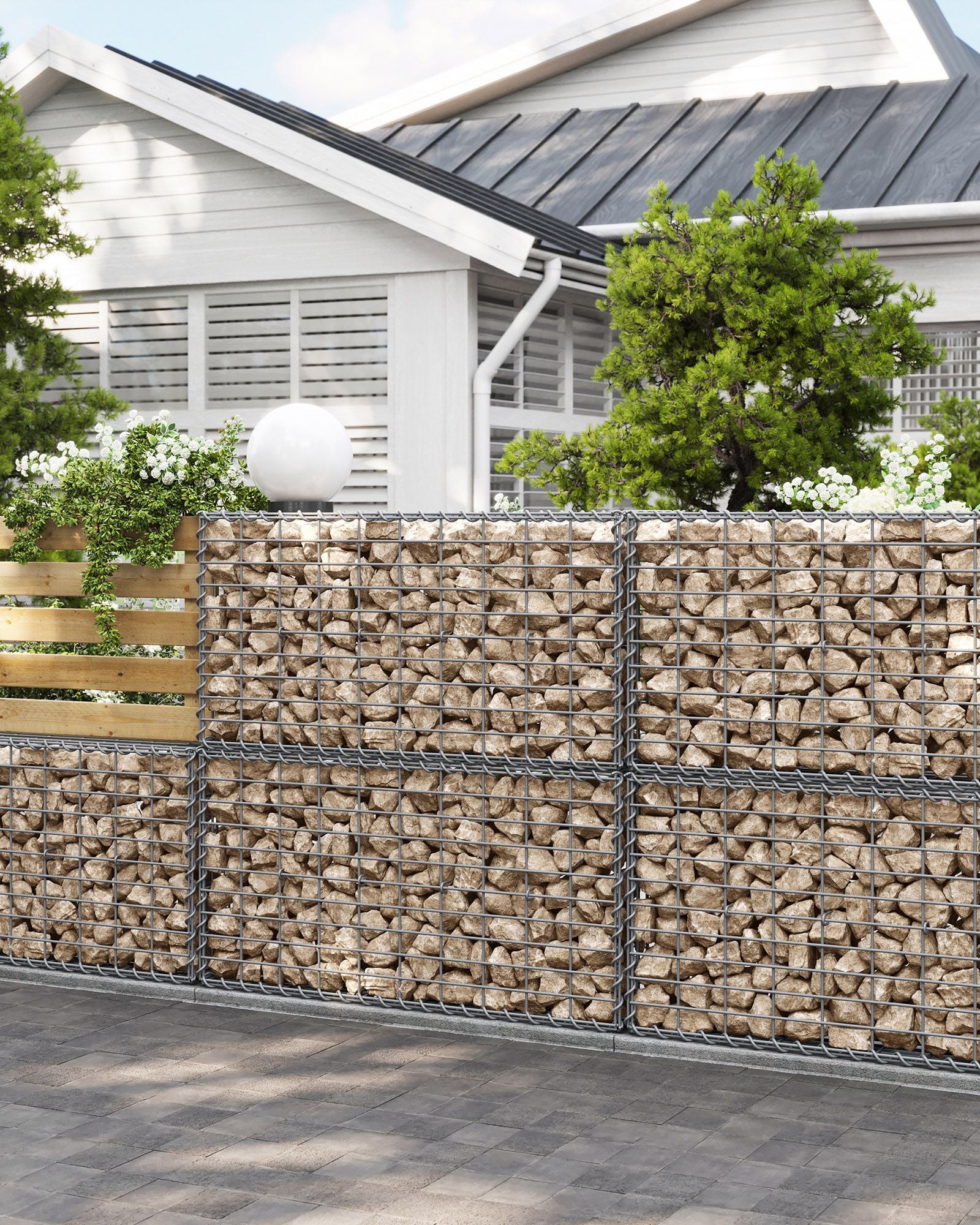 Wire baskets - For stones - 5 x 10 cm mesh width - set of 10