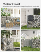 Set of 10 Schans baskets - 100 × 80 × 30 cm - silver