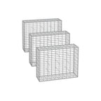 Set of 3 Schans baskets - 100 × 80 × 30 cm - silver