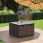 Garden furniture set - Dining table with chairs - set of 9 - Garden set
