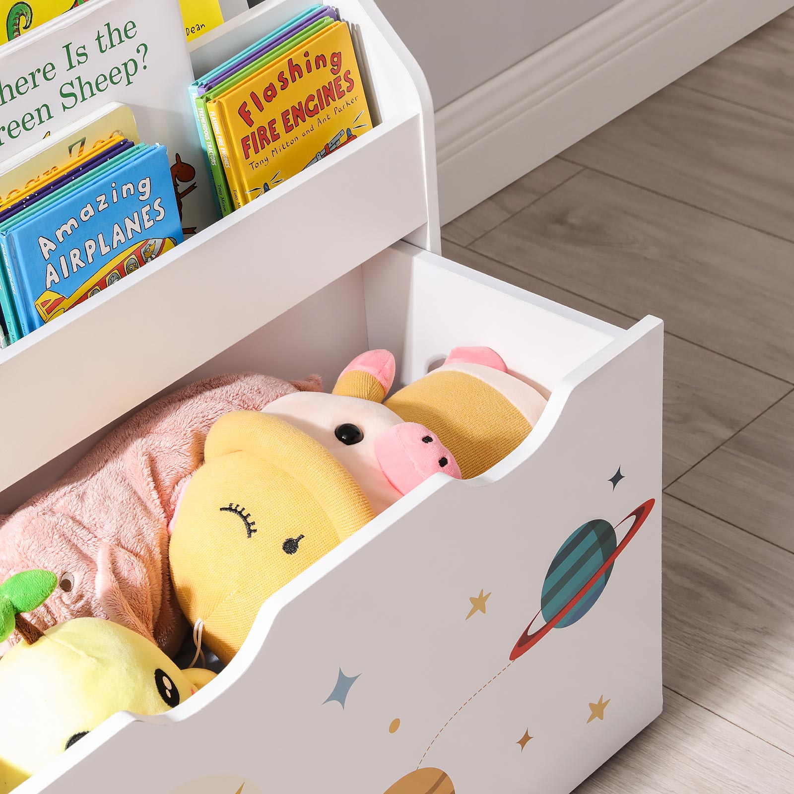 Storage rack - children's cabinet - colorful - for toys and clothing