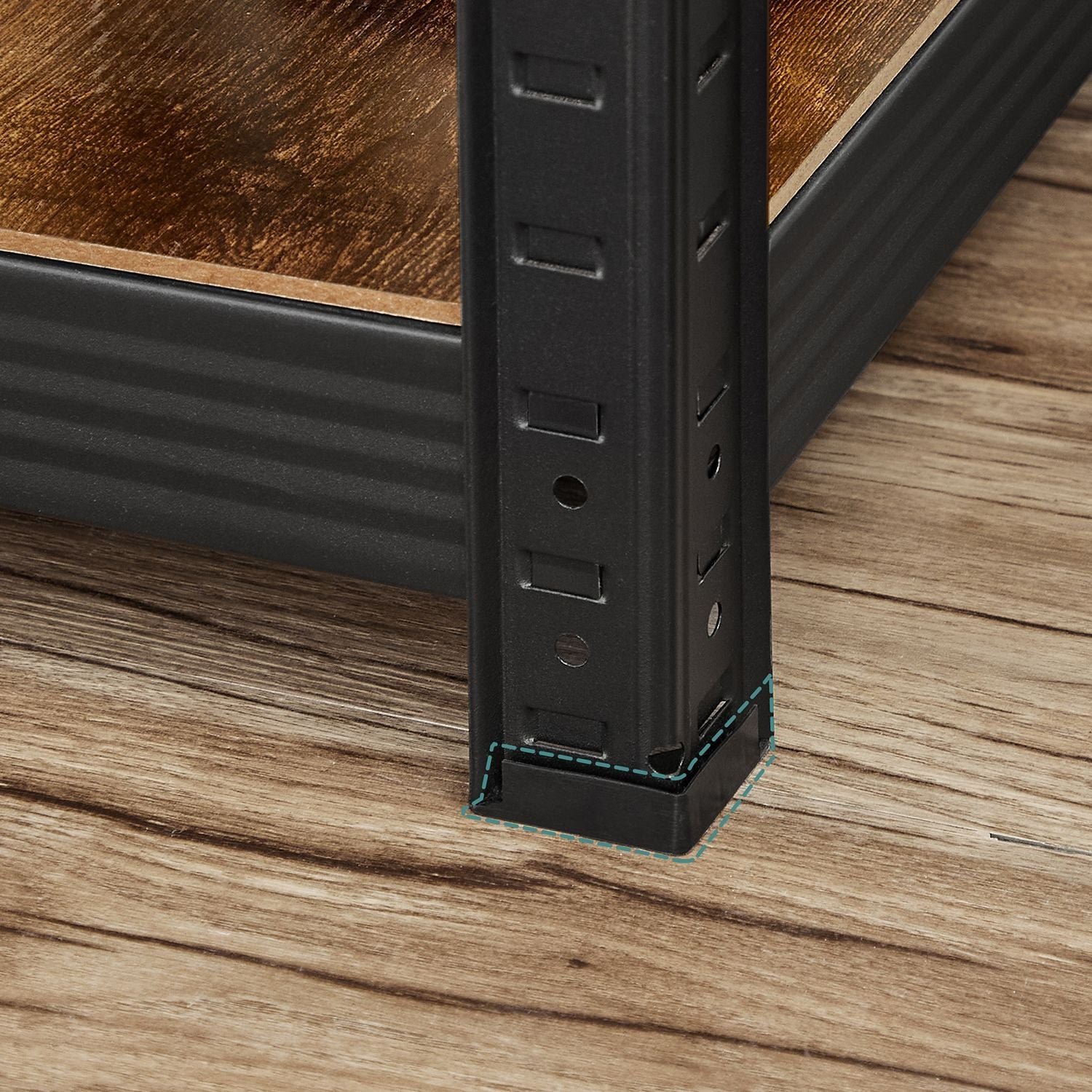 Small rack box - Living room cabinet - Extra strong - 5 levels - Black