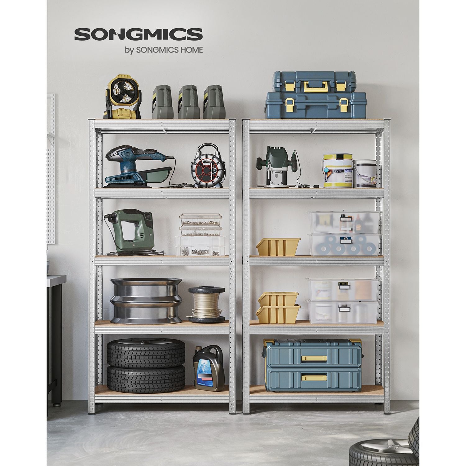 Set of 2 storage boards - Silver